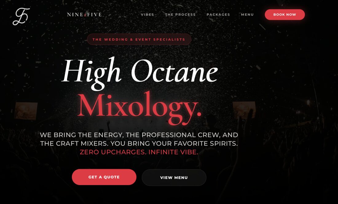 Nine2Five website homepage